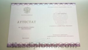 Аттестат 9 классов до 2010 года